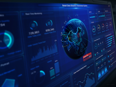 新零售大數據態勢感知大屏 驅動零售業智能化升級的核心服務